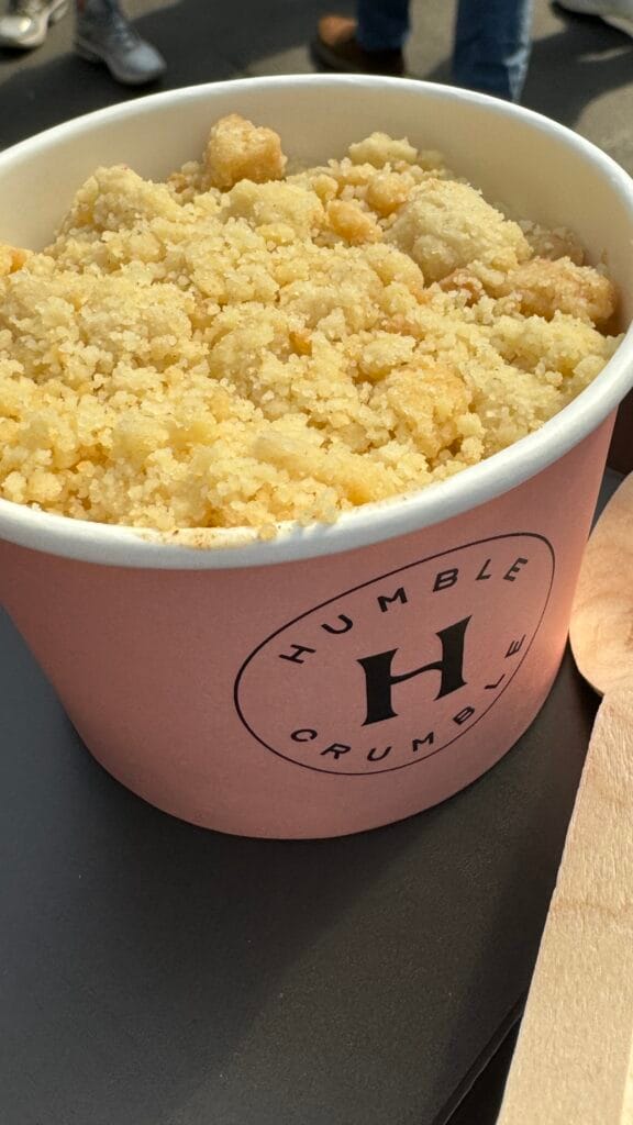 crumble de maçã
